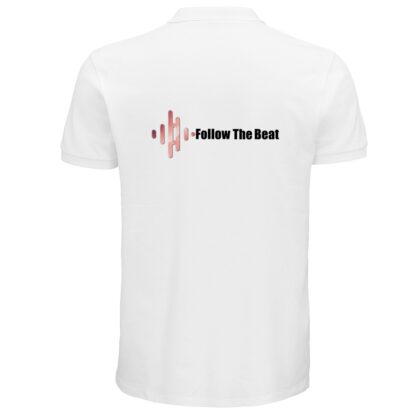 Polo Bianca Unisex Follow The Beat - immagine 2