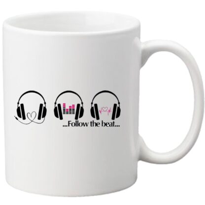 TAZZA BIANCA DA LATTE PER COLAZIONE Follow The Bea