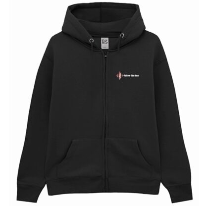 FELPA PREMIUM VARI COLORI Cappuccio Zip Follow The